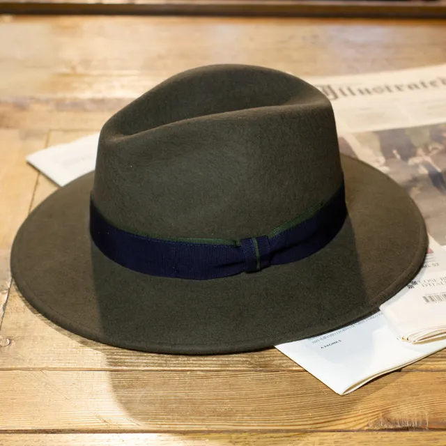 cappellificio-biellese-1935-fedora-arancione-spicy-con-fodera-in-seta-100-italia image 1