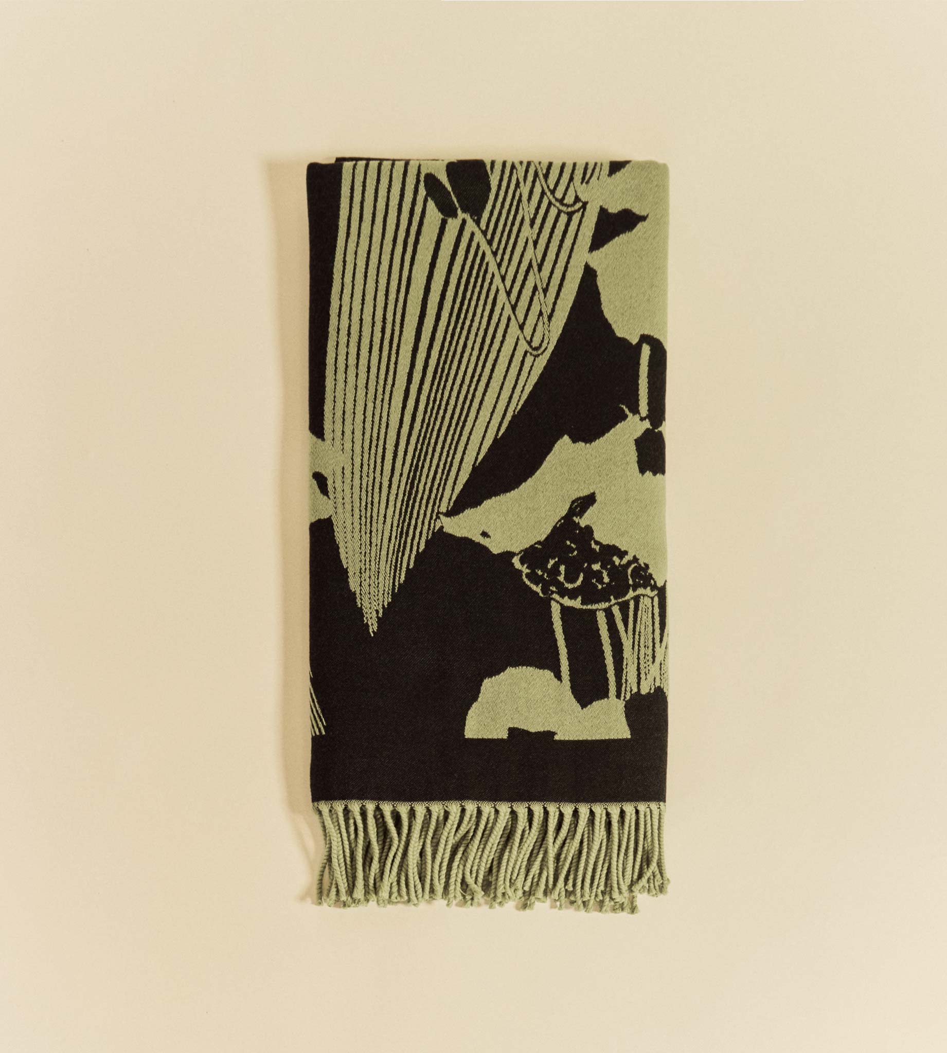 mantero-1902-nest-plaid-in-lana-e-cotone-100x180-cm-edizione-limitata-rising-aur image 4