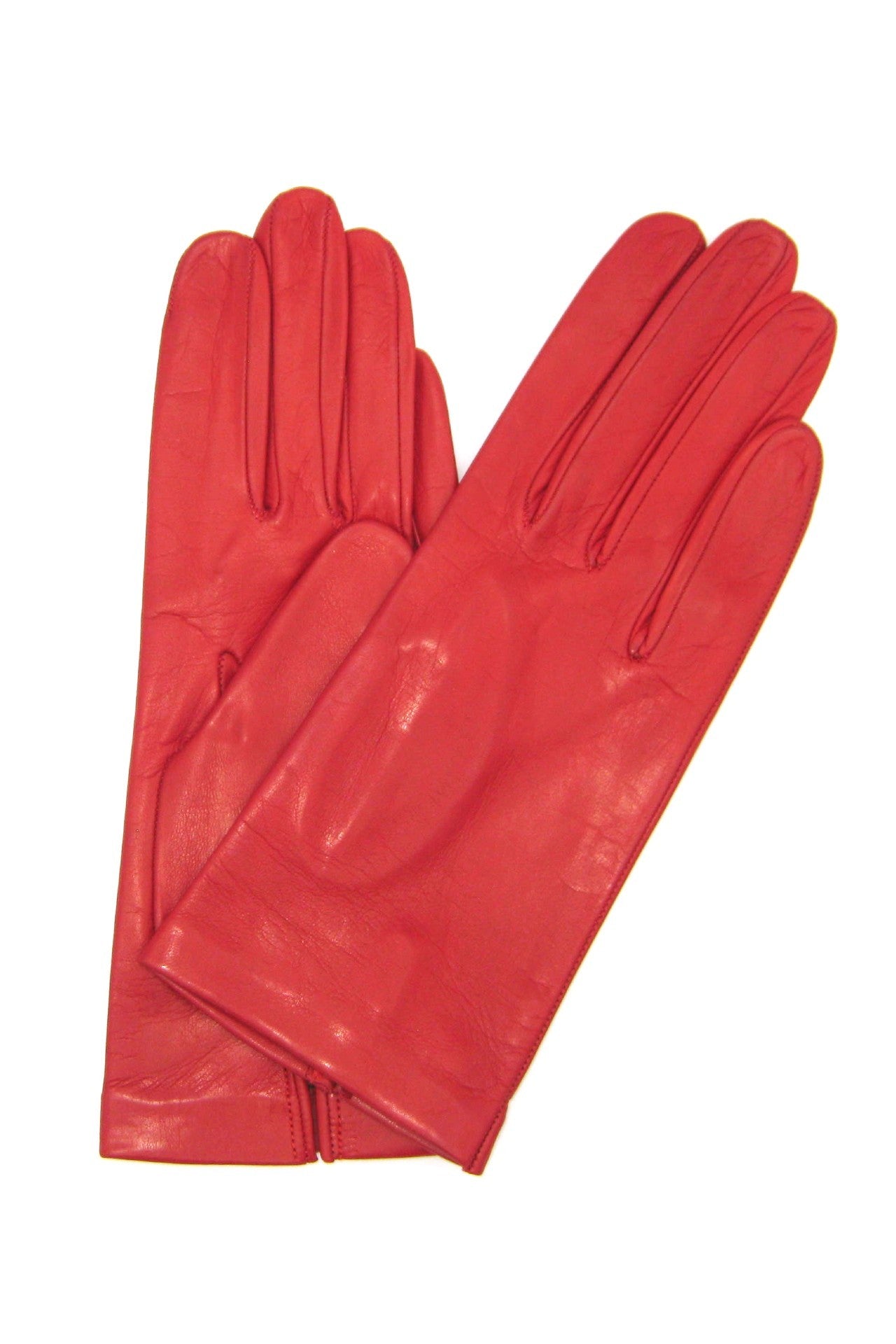sermoneta-gloves-guanto-classico-da-donna-2bt-in-nappa-con-fodera-in-seta-rosso image 1