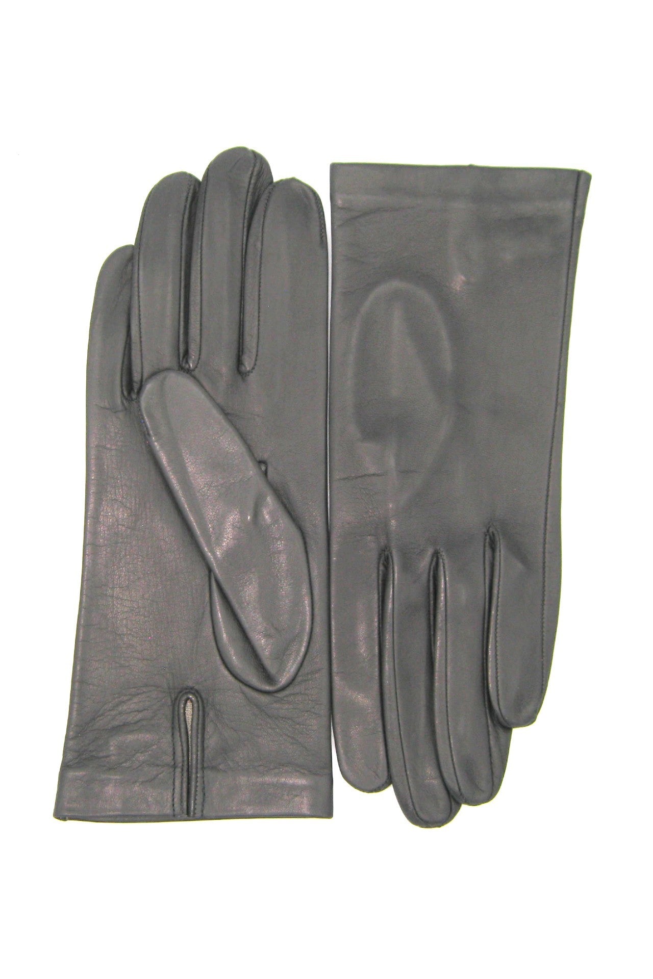 sermoneta-gloves-guanto-classico-in-nappa-foderato-di-seta-grigio-scuro-da-donna image 2