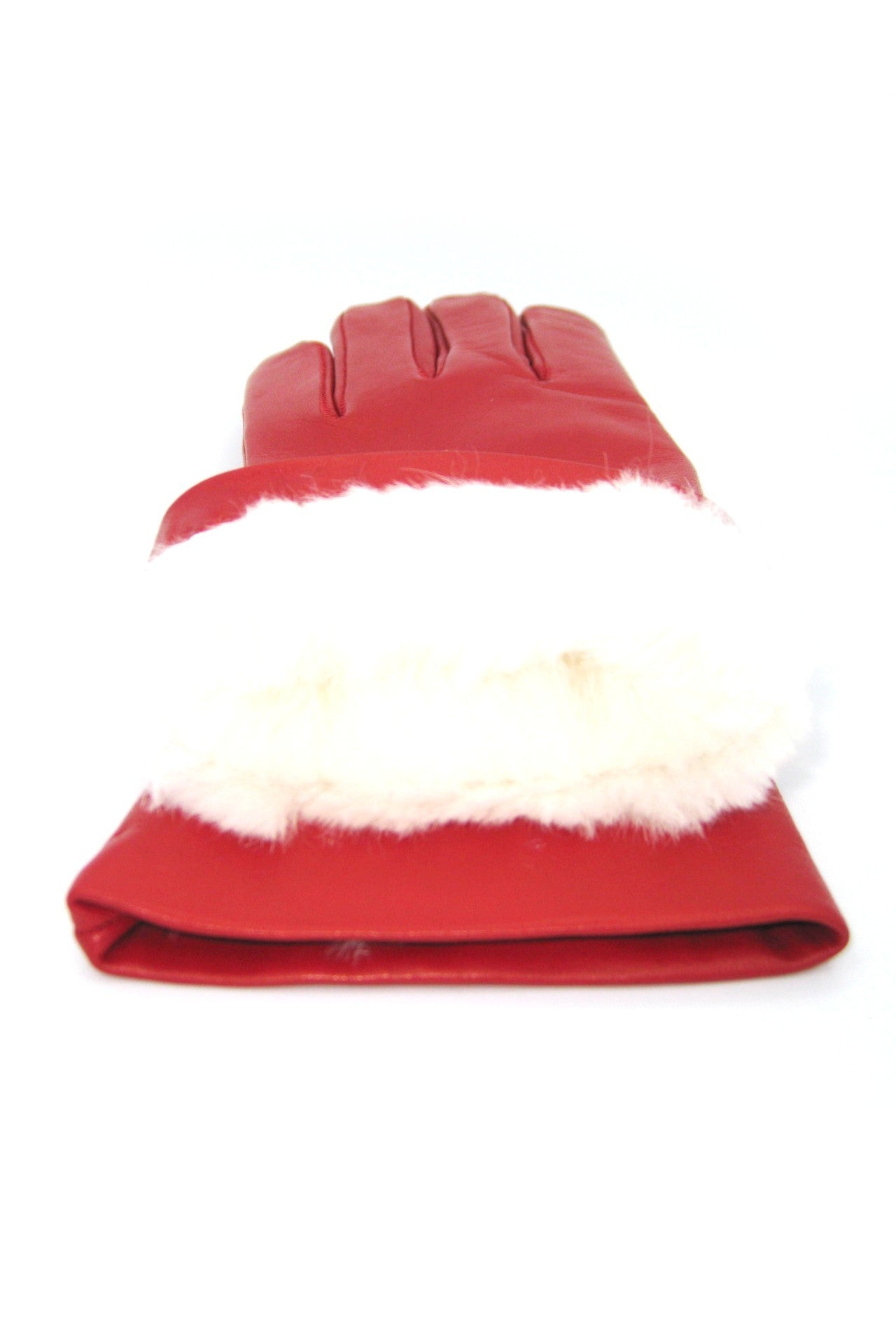 sermoneta-gloves-guanto-classico-in-nappa-foderato-lapin-rosso image 4