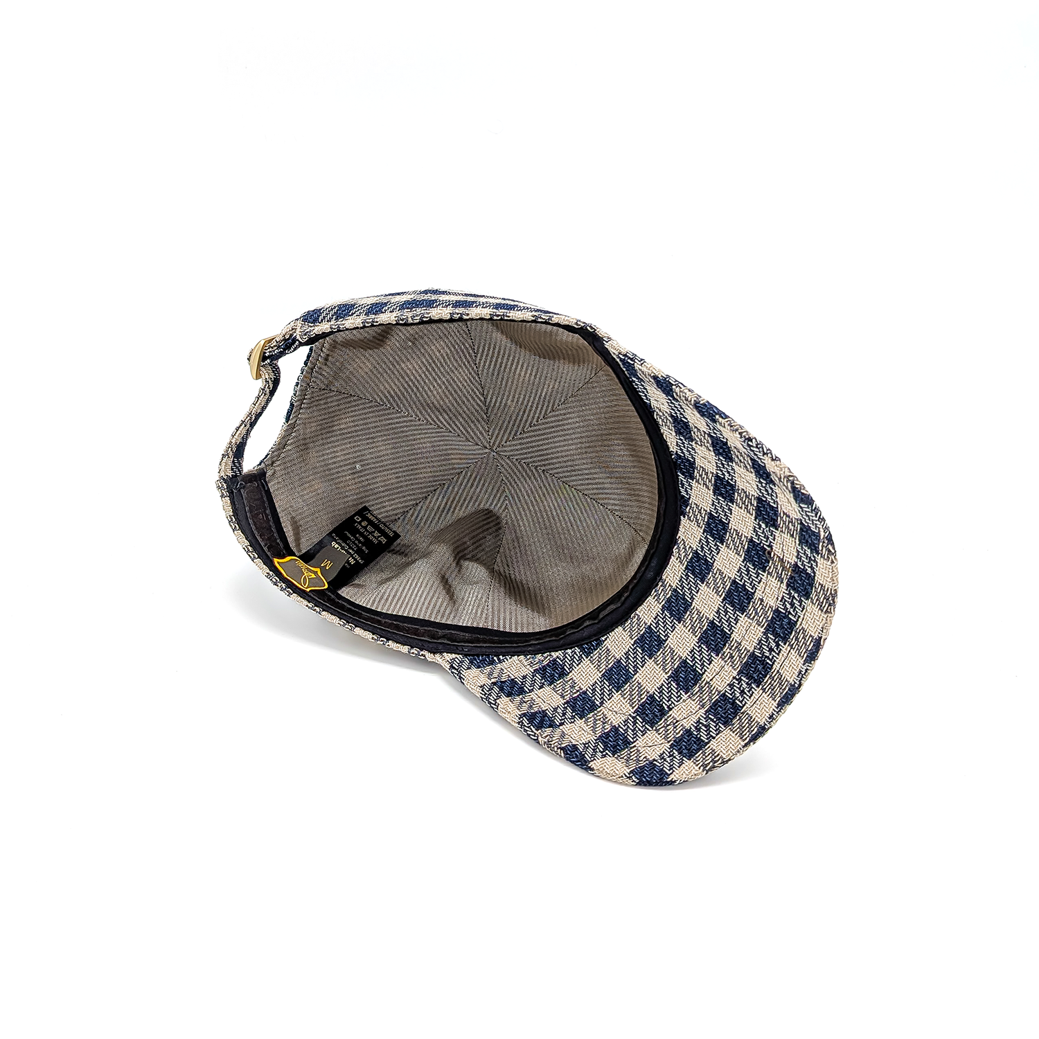 doria-1905-icon-berretto-da-baseball-in-tweed-check-blu-beige image 5