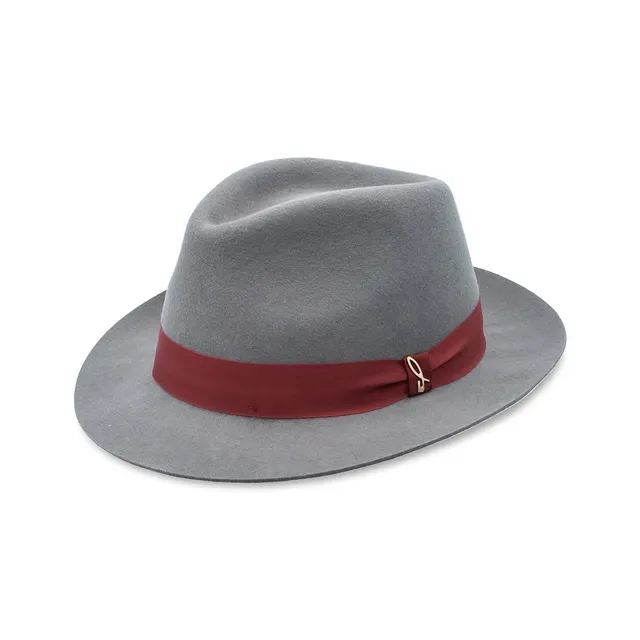 doria-1905-droplet-cappello-drop-in-feltro-di-lana-grigio-chiaro image 1