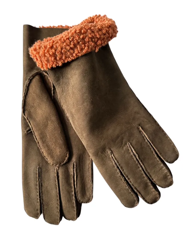 merola-gloves-guanti-in-pelle-shearling-cuciti-a-mano-made-in-italy-marrone-aran image 1