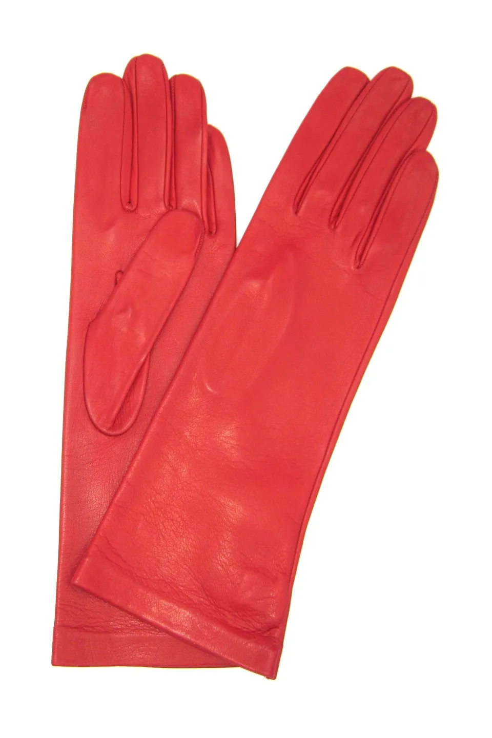 sermoneta-gloves-guanto-classico-donna-in-nappa-foderato-sete-rosso image 1