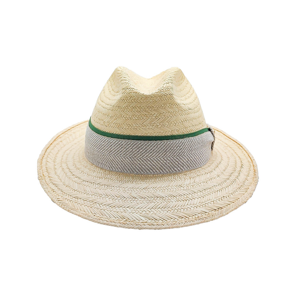 doria-1905-roberto-cappello-panama-herringbone-fedora-tesa-media image 3