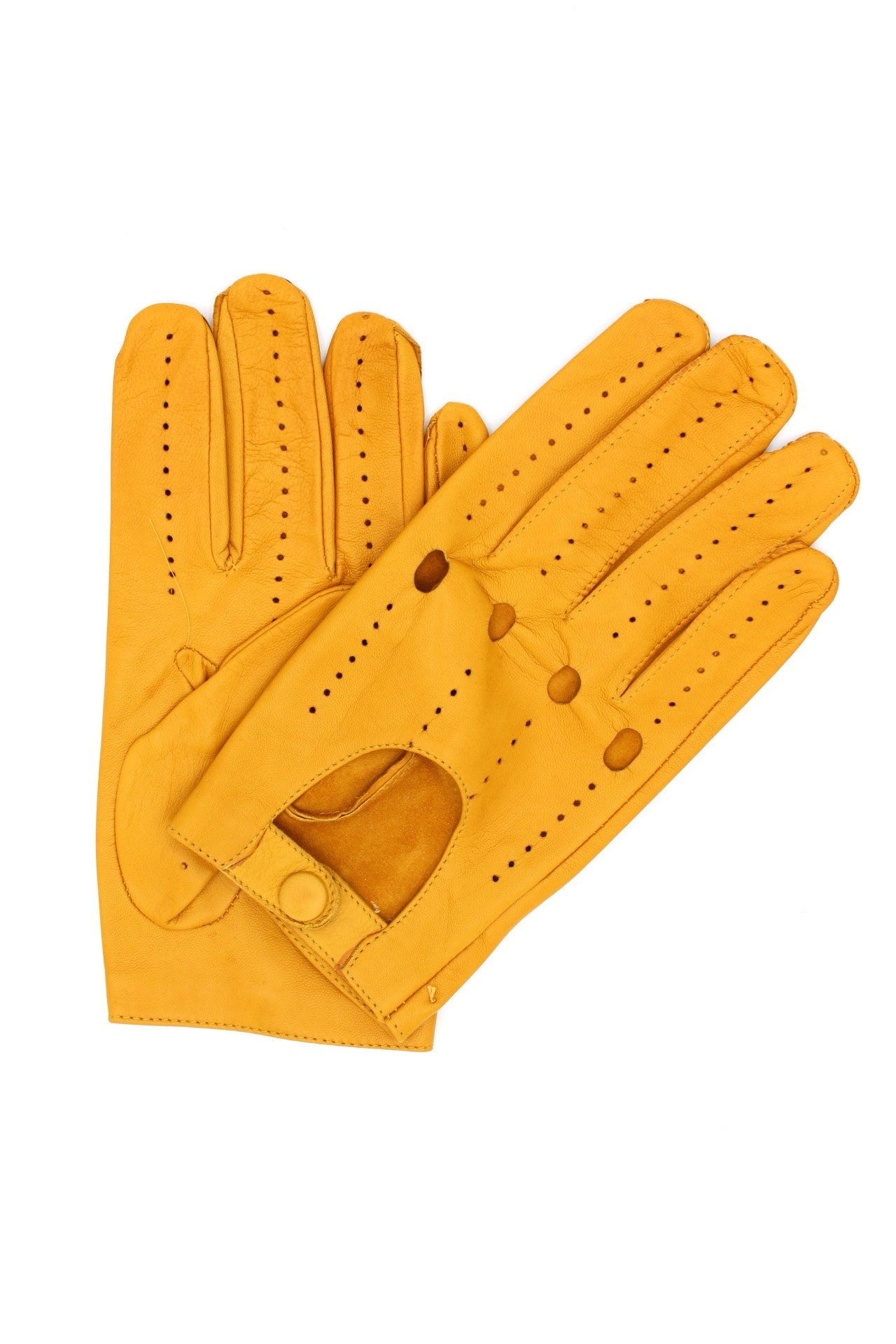 sermoneta-gloves-guanto-da-guida-2bt-in-nappa-con-dita-intere-giallo-ocra image 1