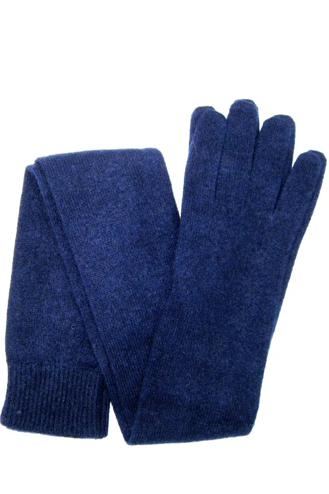 sermoneta-gloves-guanto-in-100-cashmere-16bt-lungo-oltre-il-gomito-blu-navy image 1