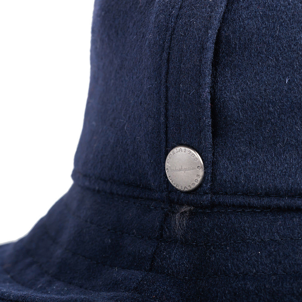 doria-1905-rudol-cappello-bucket-lana-cashmere-blu-notte image 2