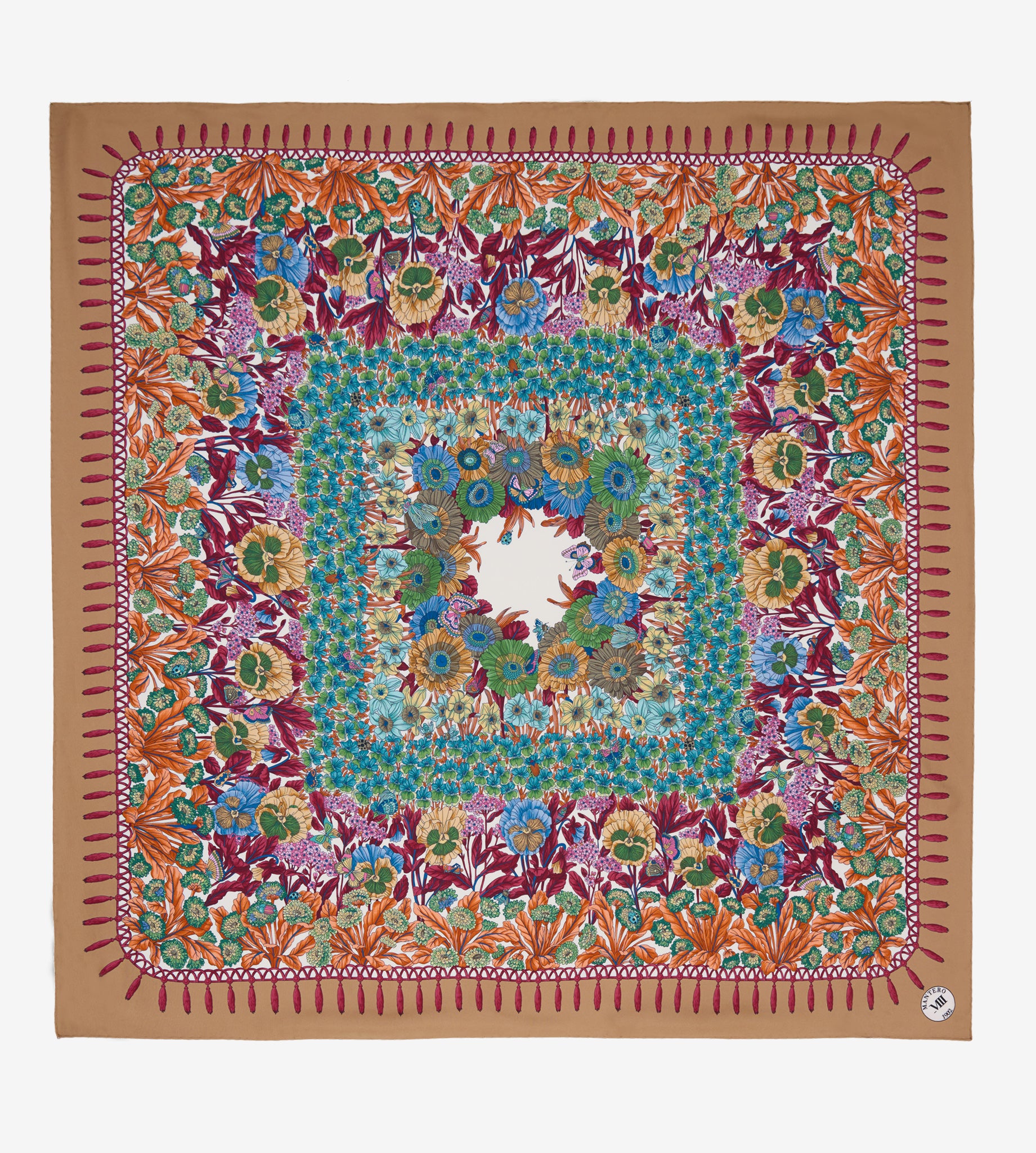 mantero-1902-archivio-n-60-wild-pansy-classic-carr-90x90-cm image 1