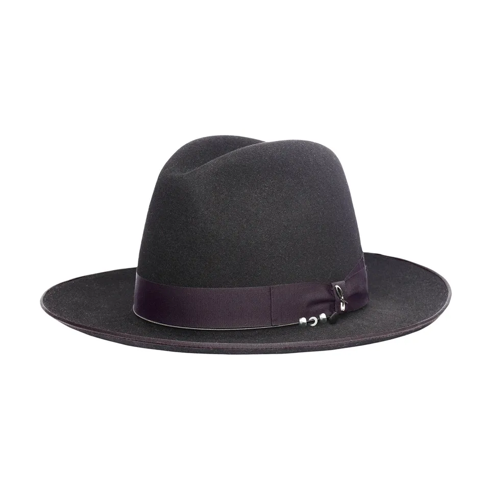 doria-1905-federico-fedora-feltro-lapin-grigio-fumo image 1