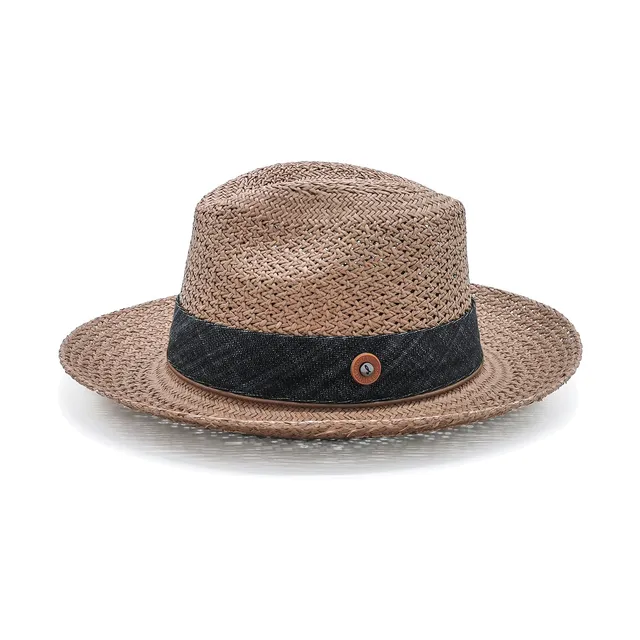 doria-1905-sabino-s-cappello-fedora-in-paglia-panama-rosso-arso image 1