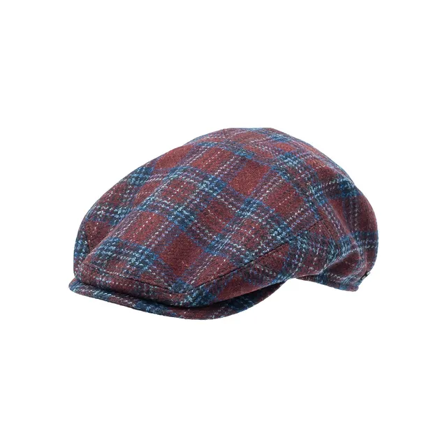 doria-1905-felix-coppola-lana-vergine-tartan-rosso-blu-notte image 1