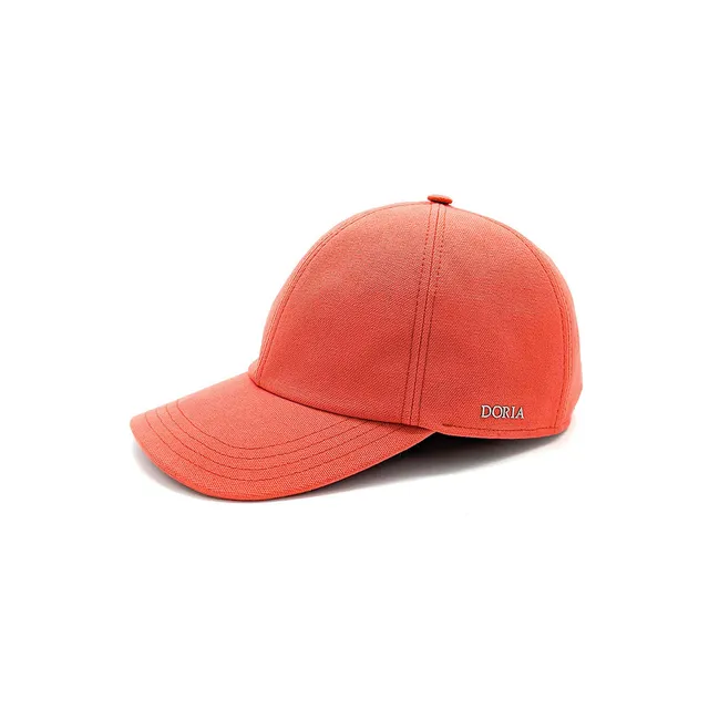 doria-1905-icon-cappello-baseball-tela-olona-corallo-con-fibbia image 1