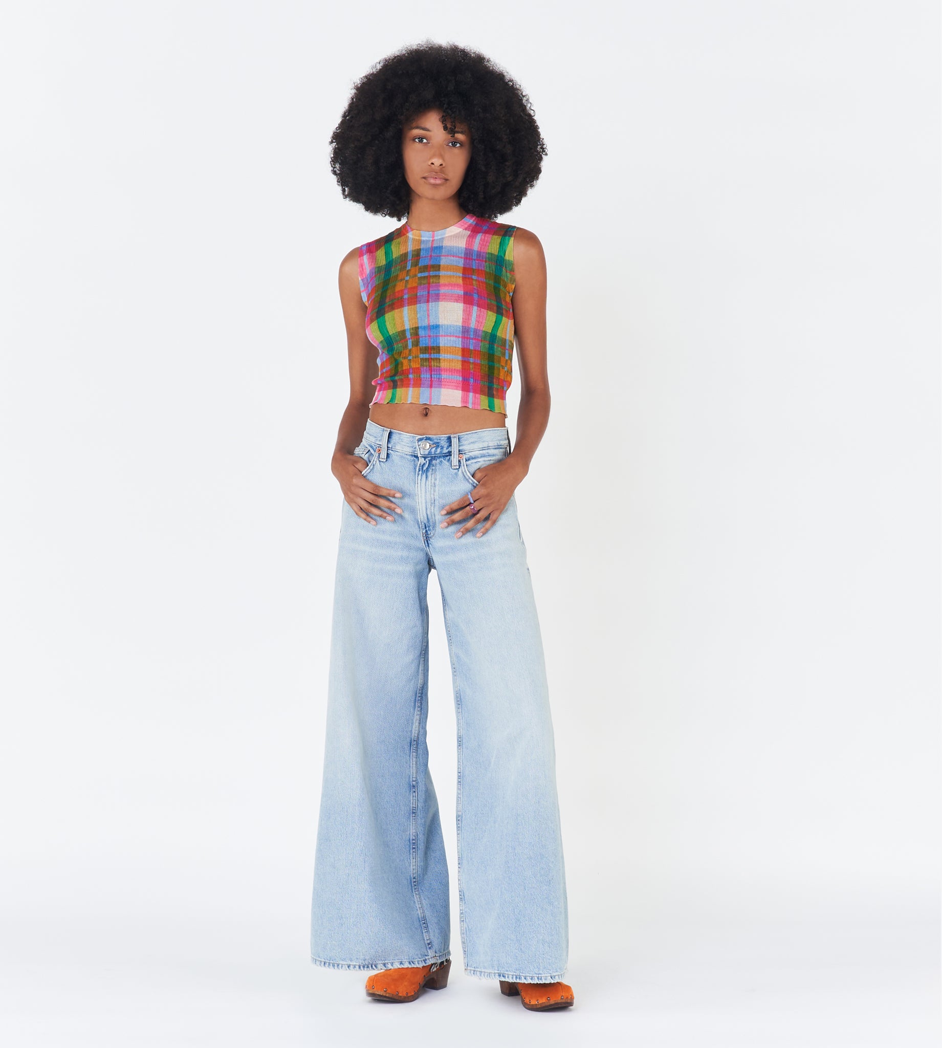 mantero-1902-meghan-top-di-maglia-in-cotone-cropped image 2