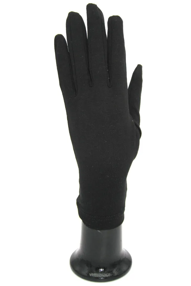 sermoneta-gloves-guanto-in-cotone-nero image 1