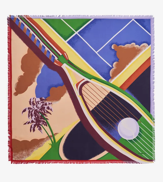 foulard-match-point-mantero-1902-small-carr-67x67-cm-sfrangiato-a-mano-made-in-i image 1