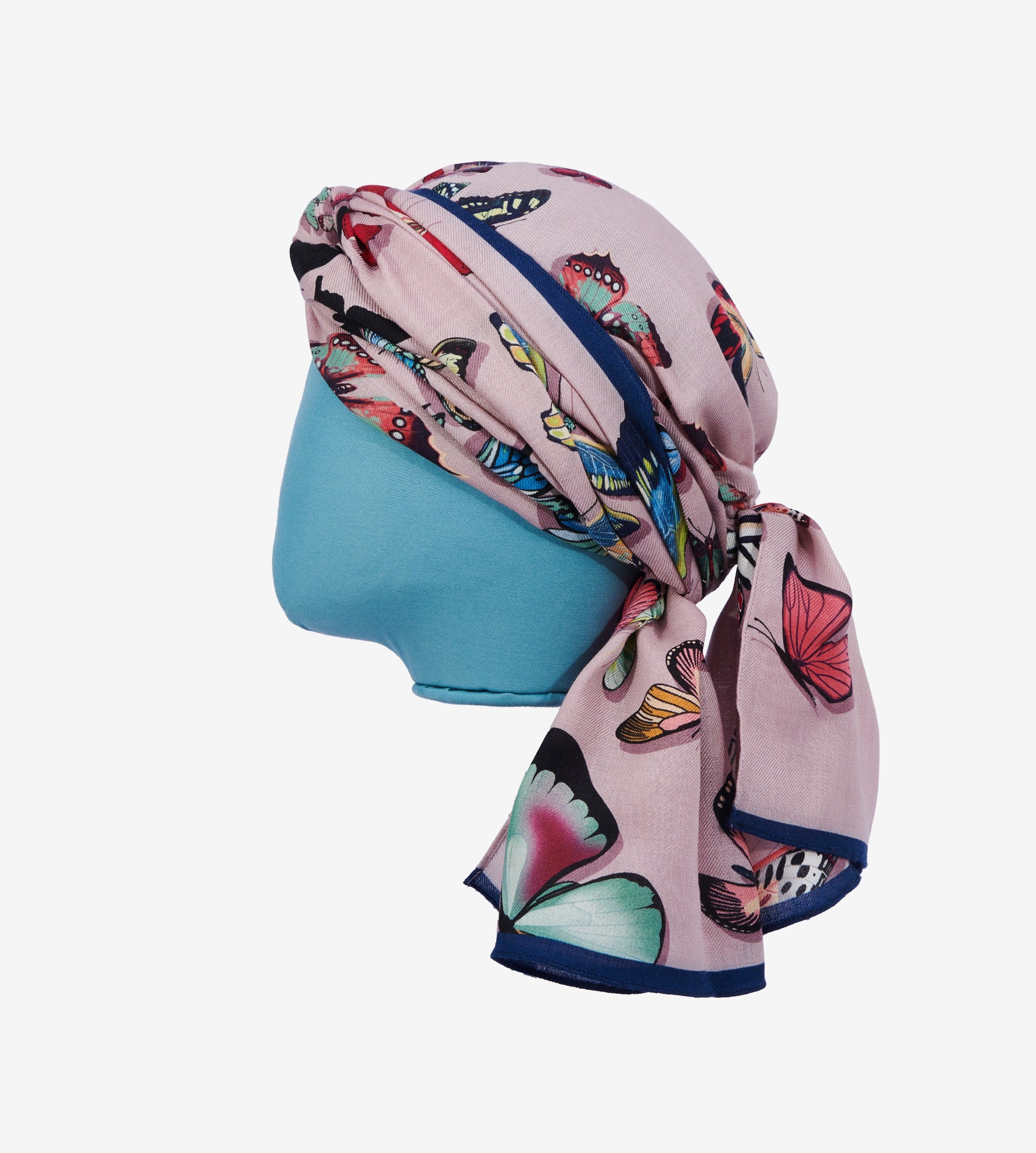 mantero-1902-pink-butterflies-turbante-da-carr image 2