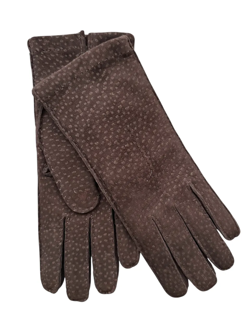 merola-gloves-guanti-in-carpincho-cuciti-a-mano-con-fodera-in-cashmere-marrone-s image 1