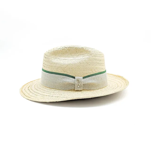 doria-1905-roberto-cappello-panama-herringbone-fedora-tesa-media image 1