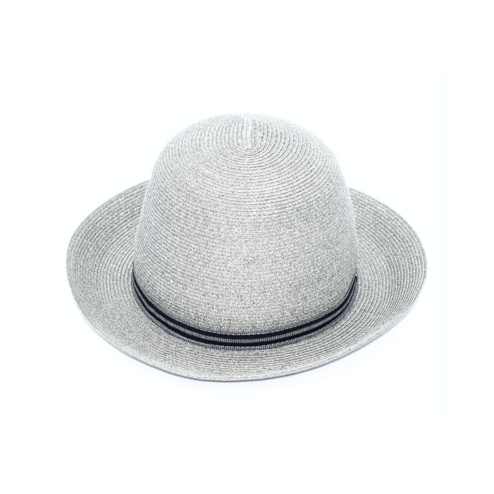 doria-1905-cappello-a-cupola-libera-in-treccia-di-papier-grigio image 3