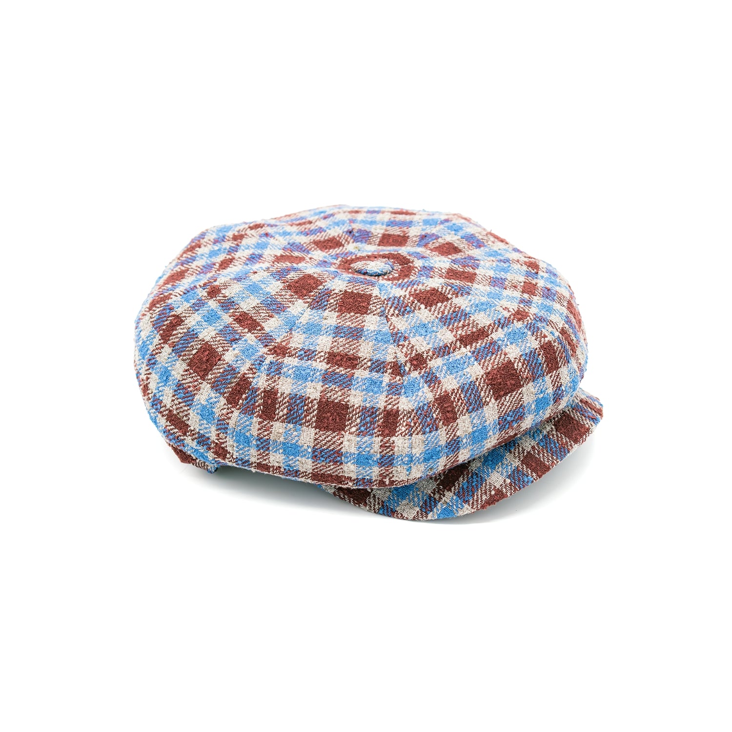 doria-1905-lord-berretto-irlandese-in-lino-tartan-rosso image 1