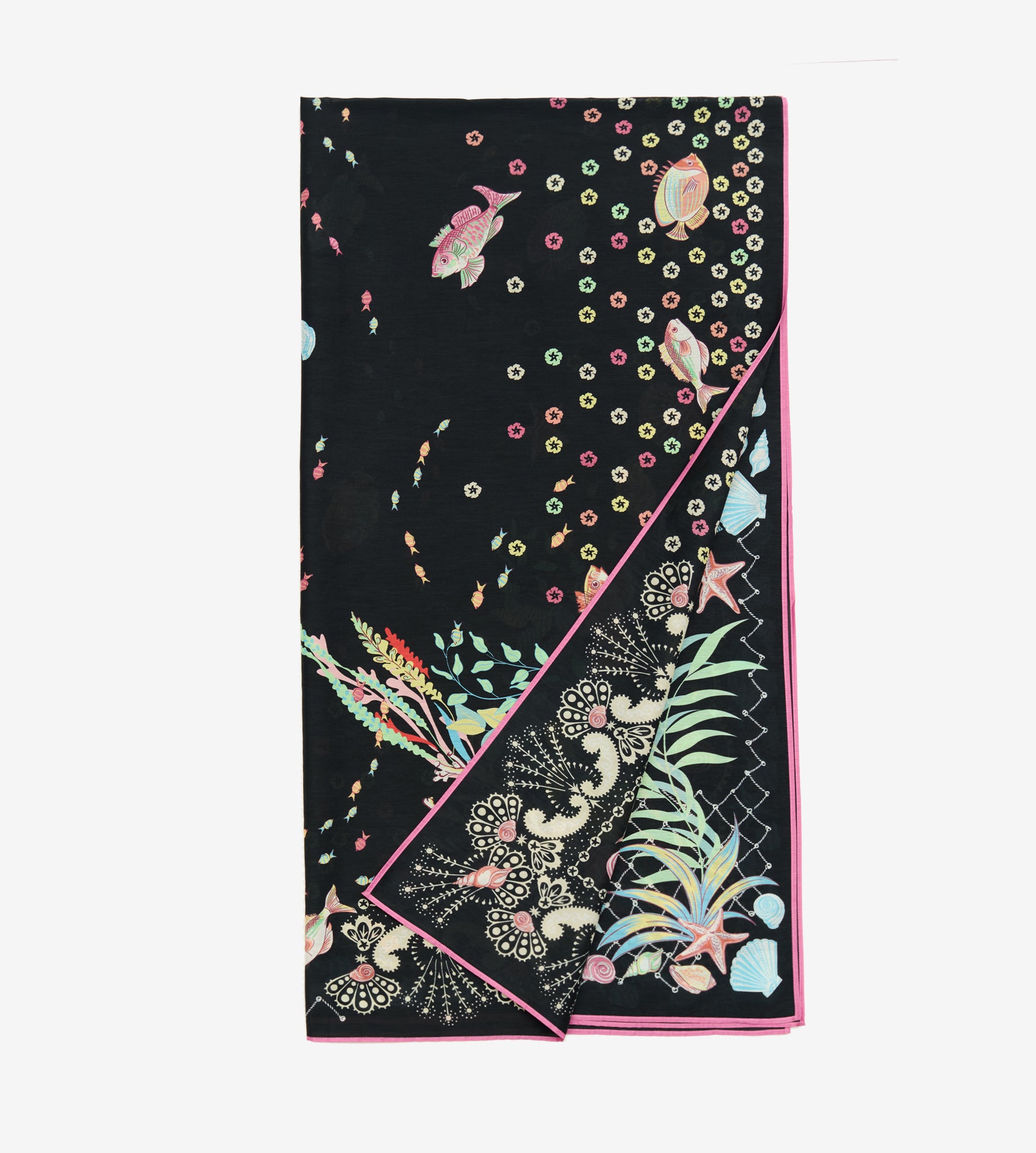 foulard-starfish-stories-mantero-1902-grande-formato-100x195-cm-made-in-italy image 5