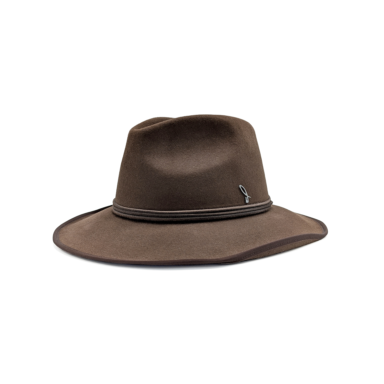 doria-1905-jesse-cappello-western-drop-in-feltro-lapin-marrone image 1