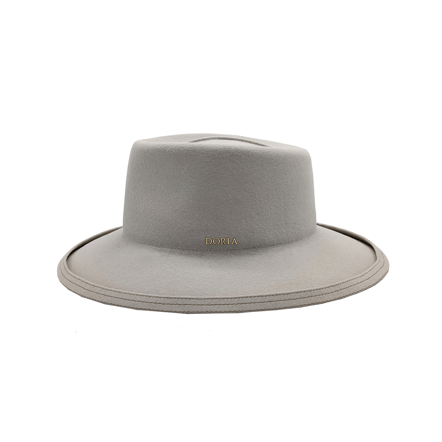 doria-1905-cappello-feltro-lapin-rasato-grigio-gesso-con-cinturino-pelle image 3
