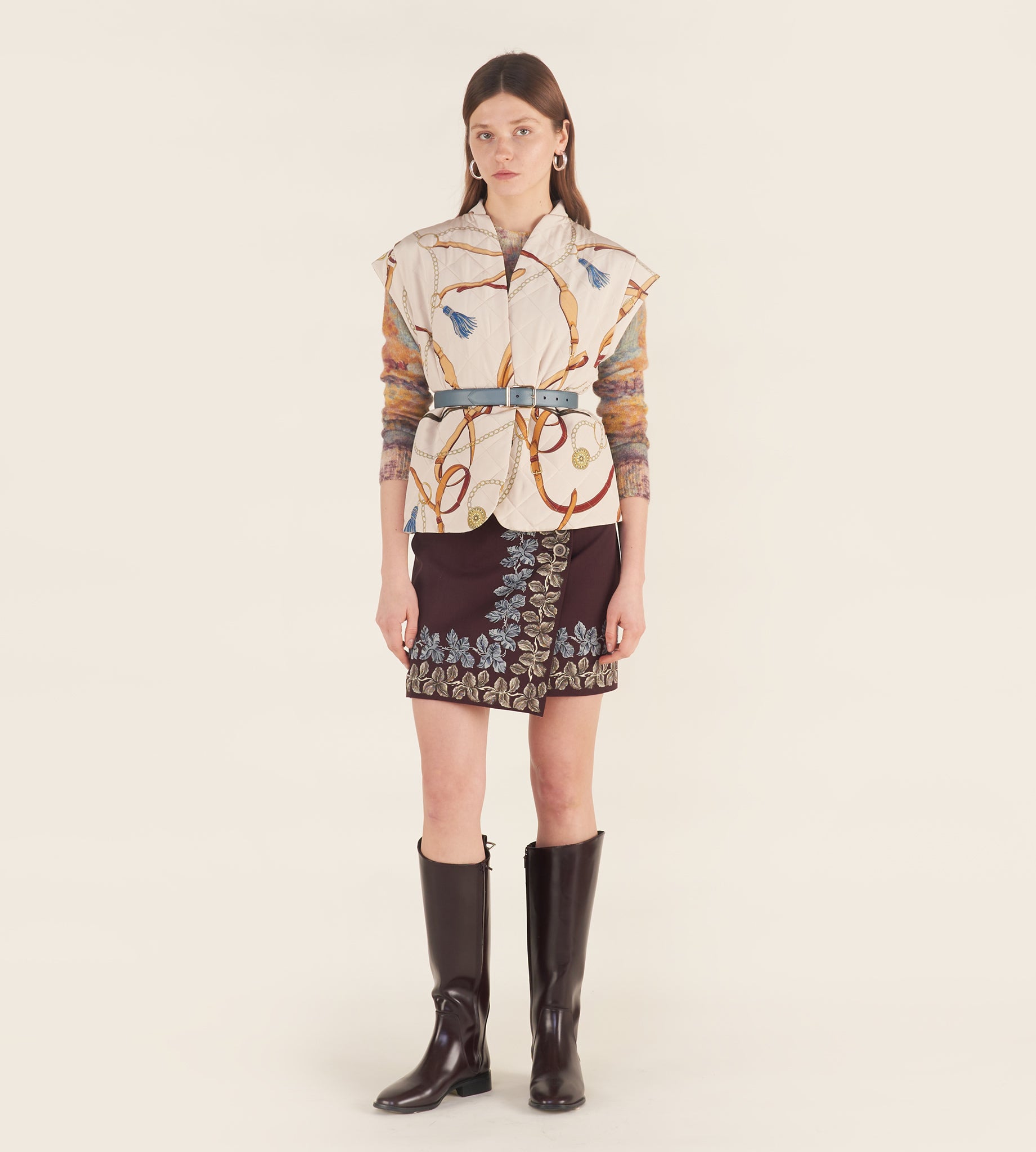 mantero-1902-nora-gilet-trapuntato-con-bottone-calamita image 3