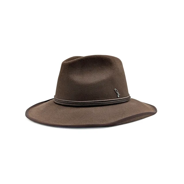 doria-1905-jesse-cappello-western-drop-in-feltro-lapin-marrone image 1