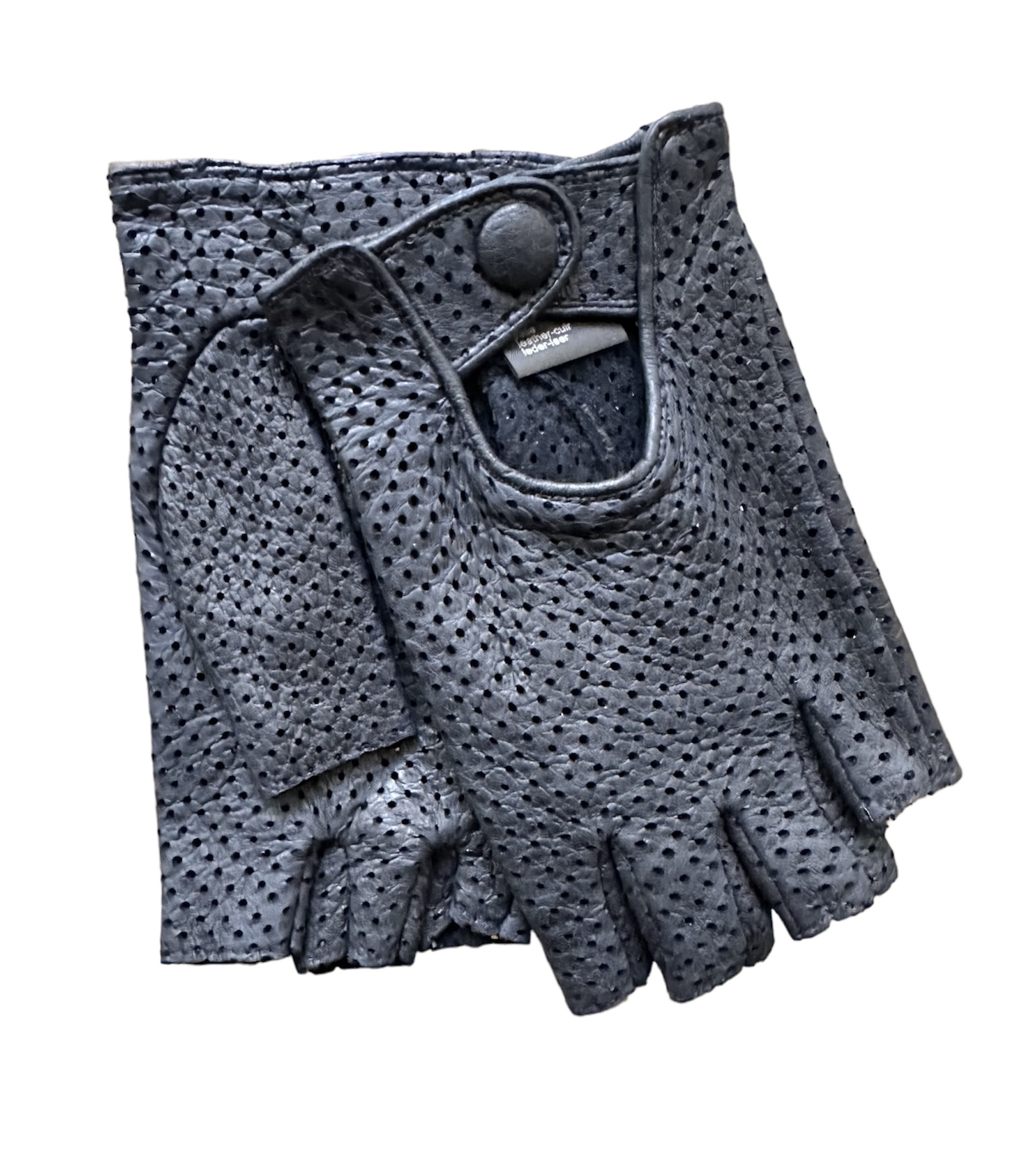 merola-gloves-guanti-in-pelle-pecary-cuciti-a-mano-traforati-senza-dita image 1