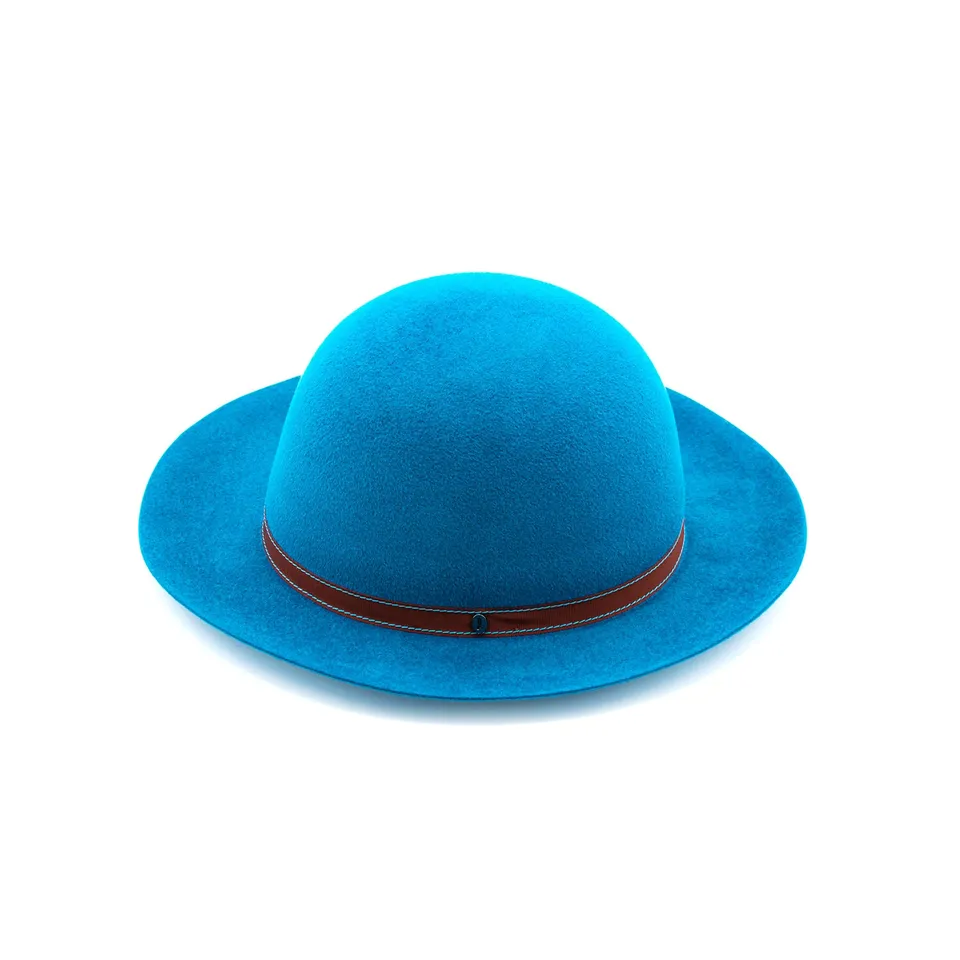 doria-1905-roller-cappello-arrotolabile-in-feltro-lapin-velour-azzurro image 1
