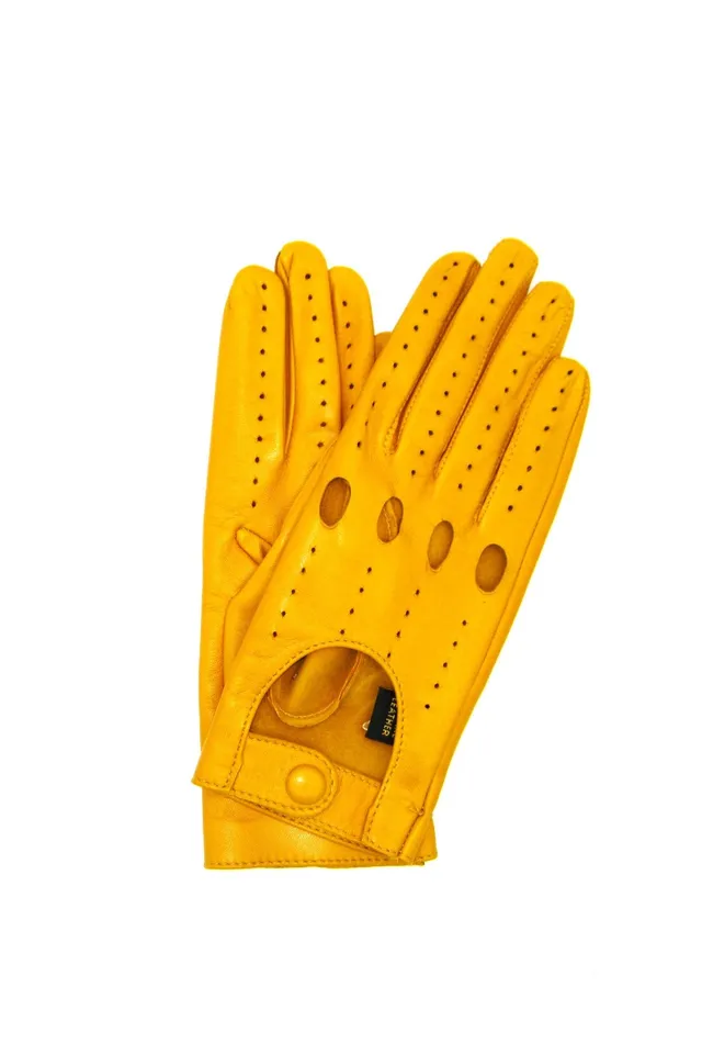 sermoneta-gloves-guanto-guida-sfoderato-dita-intere-giallo-ocra image 1