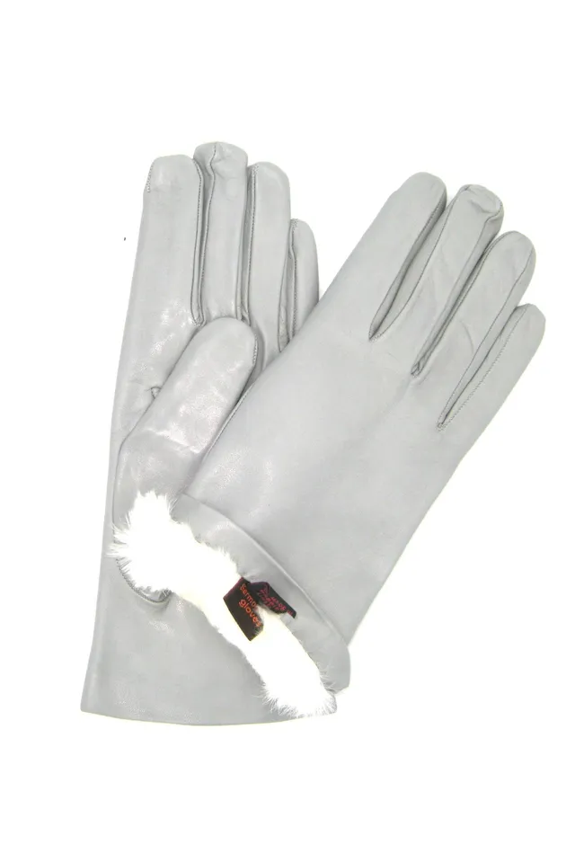 sermoneta-gloves-guanto-nappa-foderato-lapin-grigio-perla image 1
