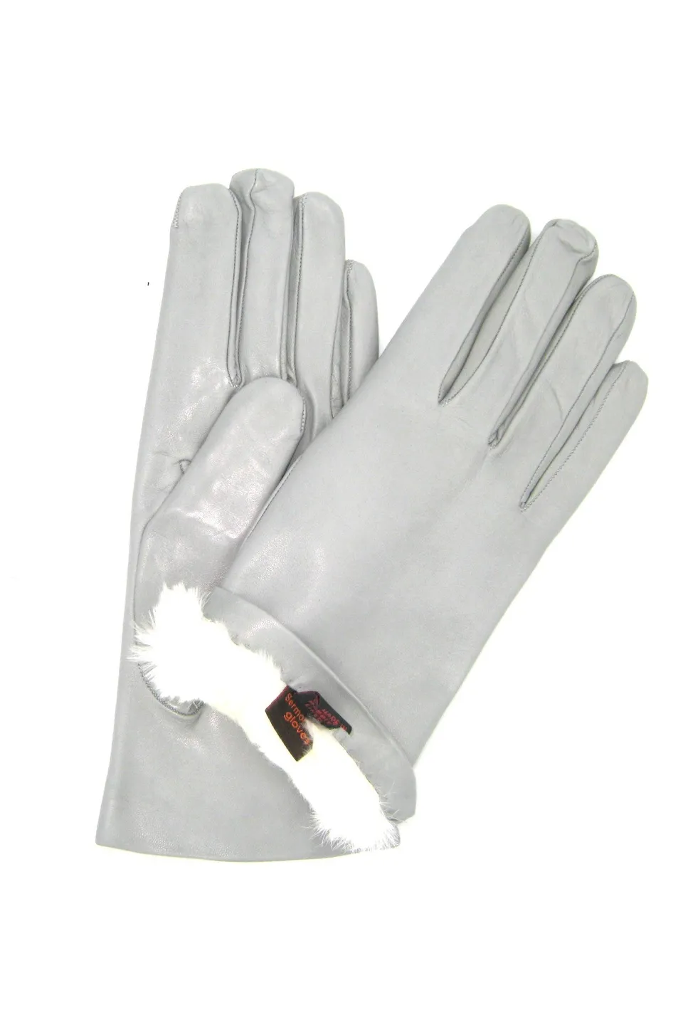 sermoneta-gloves-guanto-nappa-foderato-lapin-grigio-perla image 1