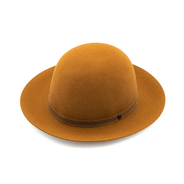 doria-1905-roller-cappello-arrotolabile-feltro-lapin-suede-marrone-caramello image 1