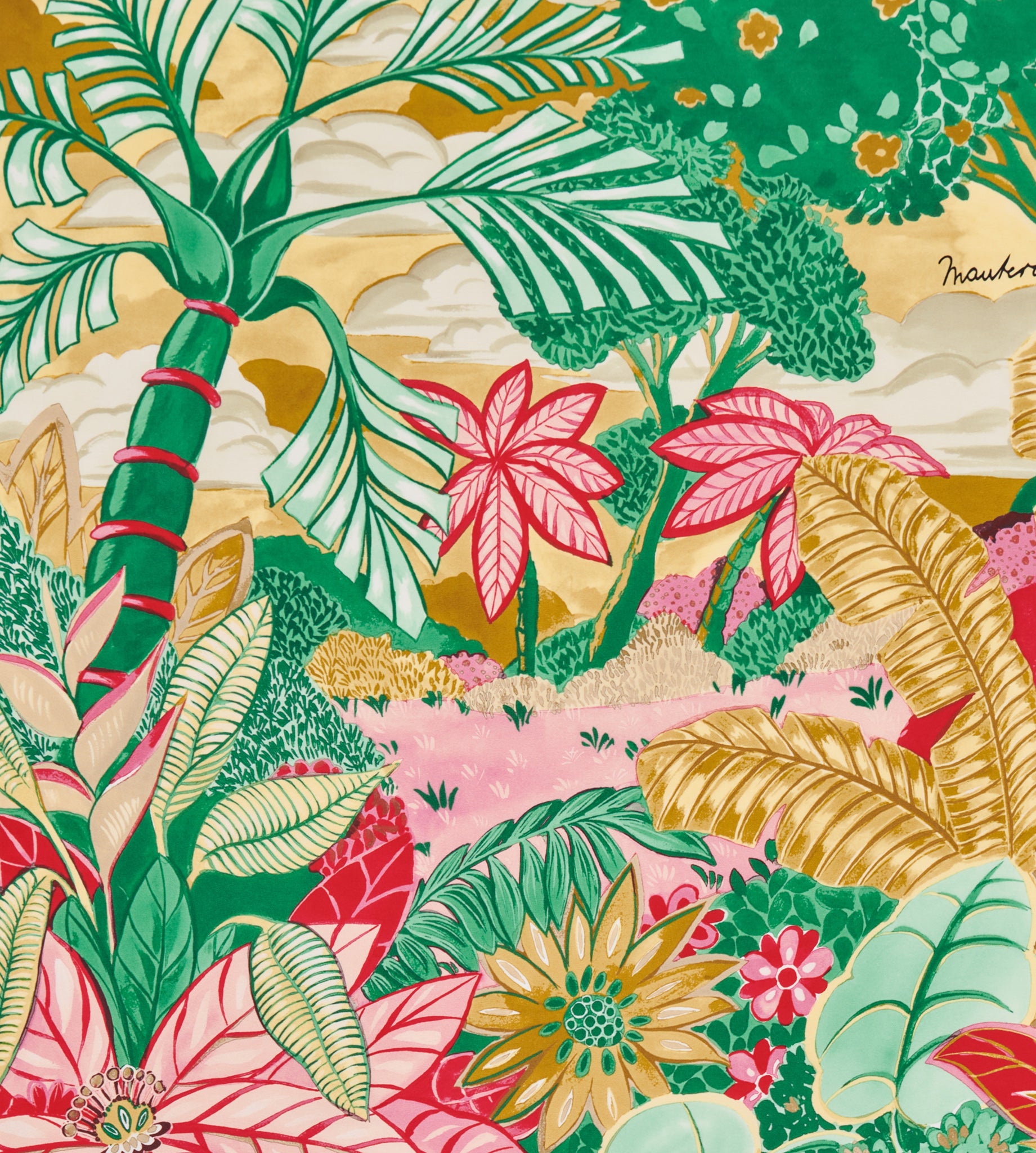 mantero-1902-la-palmeraie-foulard-classic-carr-90x90-cm image 2