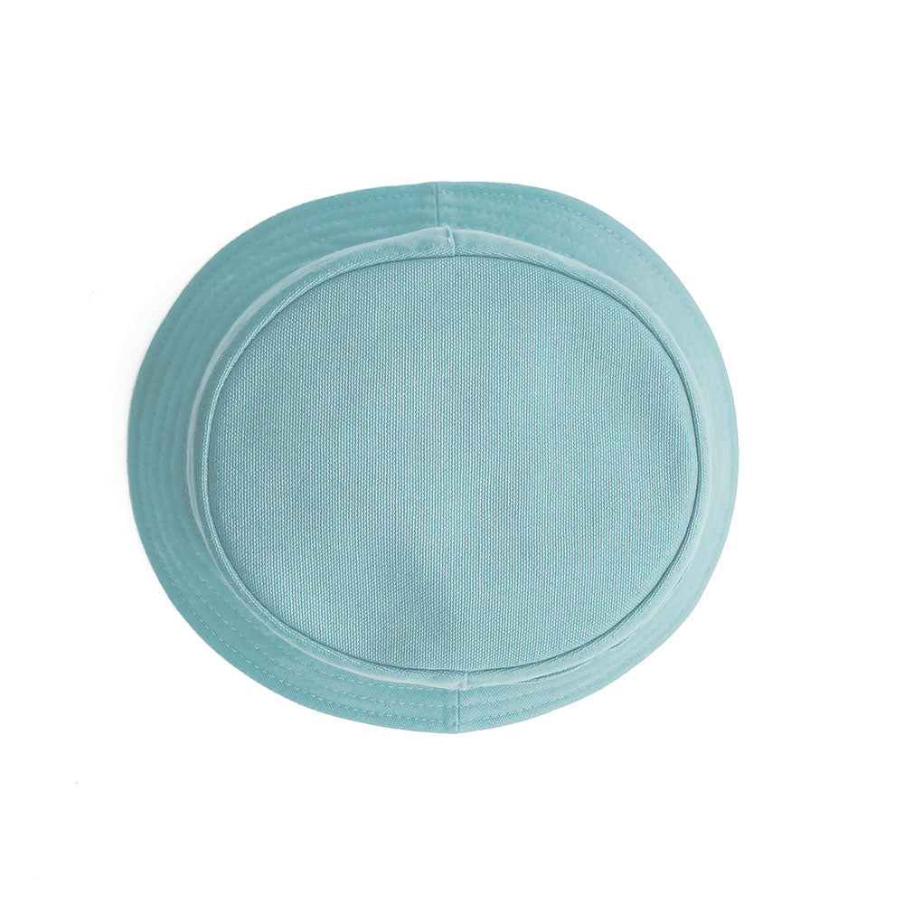 doria-1905-boris-bucket-in-tela-olona-azzurro-piscina-con-tasca image 5