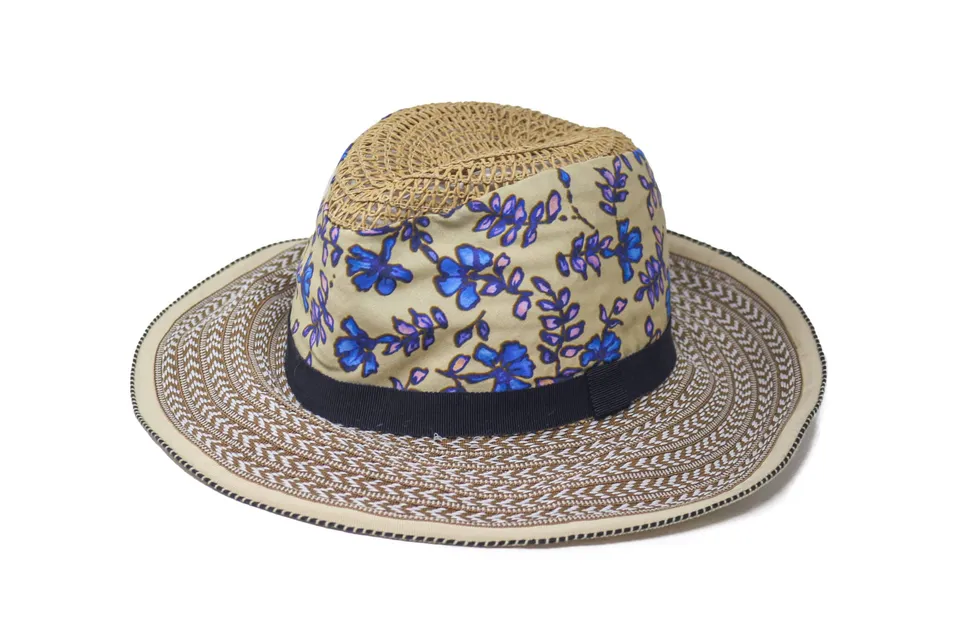 grevi-sunny-fedora-treccia-traforata-fascia-fantasia-tesa-8-cm image 1