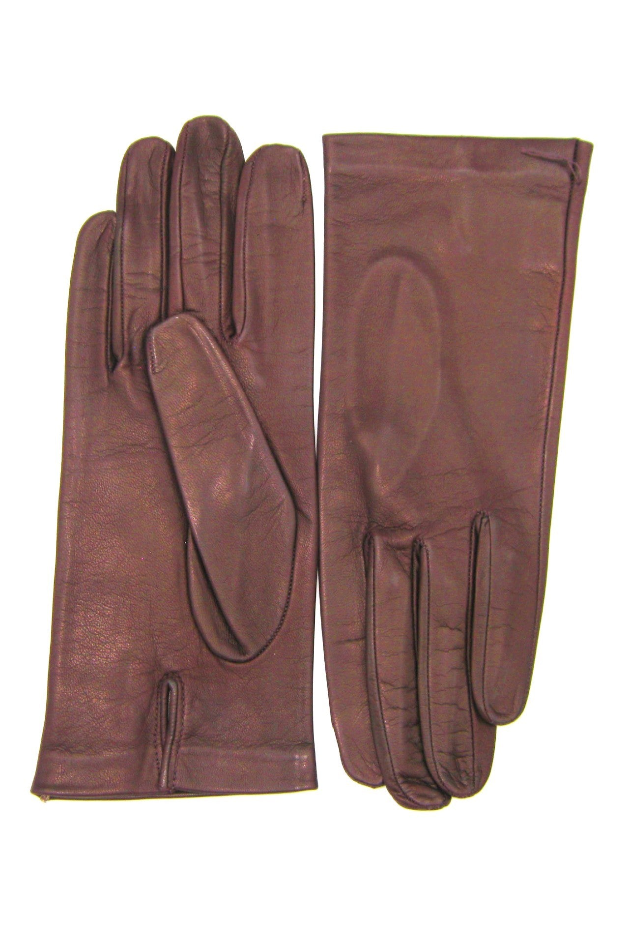 sermoneta-gloves-guanto-classico-in-nappa-foderato-di-seta-bordeaux-da-donna image 2