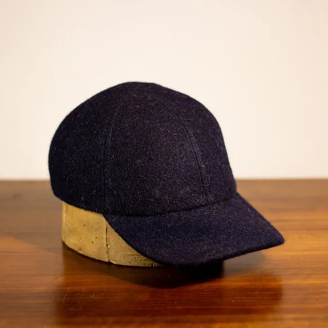 cappellificio-biellese-1935-baseball-lp-cappellino-baseball-drap-di-lana-blu-aw2 image 1