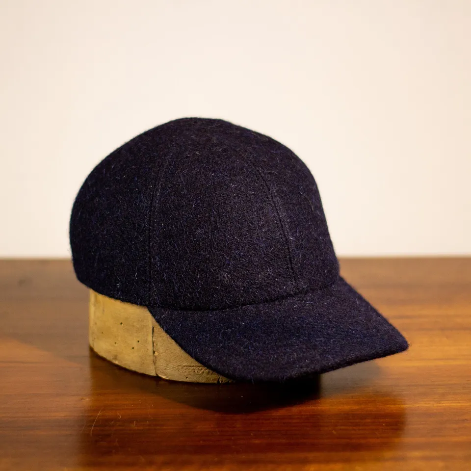 cappellificio-biellese-1935-baseball-lp-cappellino-baseball-drap-di-lana-blu-aw2 image 1