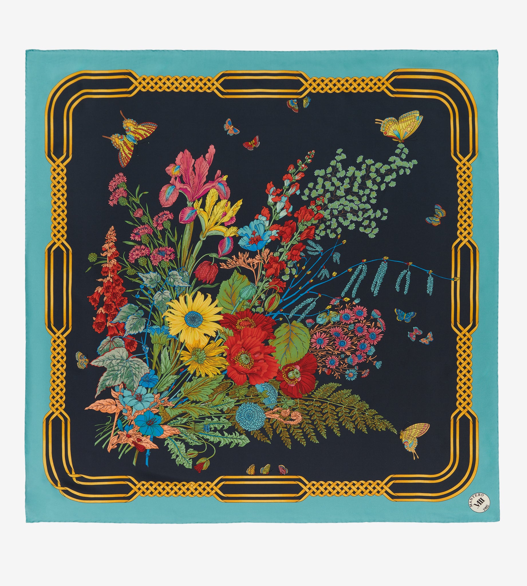 mantero-1902-archivio-n-50-bouquet-classic-carr-90x90-cm-4 image 1