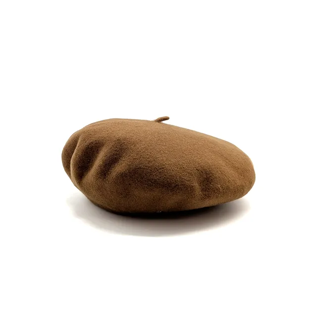 doria-1905-sebastian-berretto-basco-in-feltro-di-lana-caramello image 1