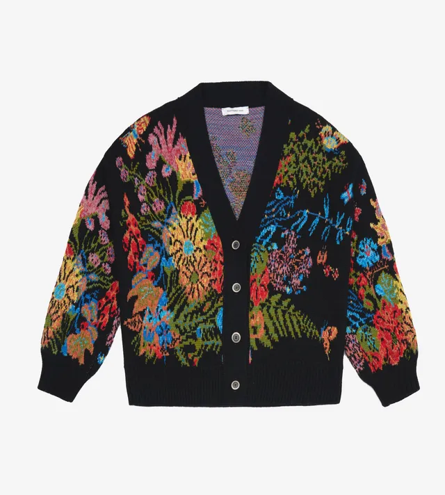 mantero-1902-claude-cardigan-oversize-in-jacquard-di-lana-made-in-italy image 1