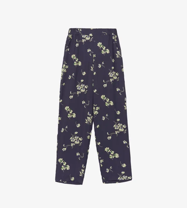 mantero-1902-doris-pantaloni-cropped-in-seta image 1