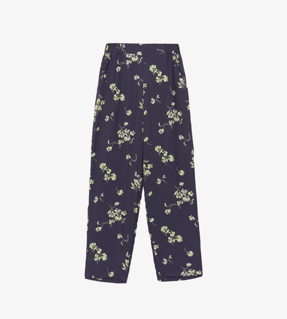 mantero-1902-doris-pantaloni-cropped-in-seta image 1
