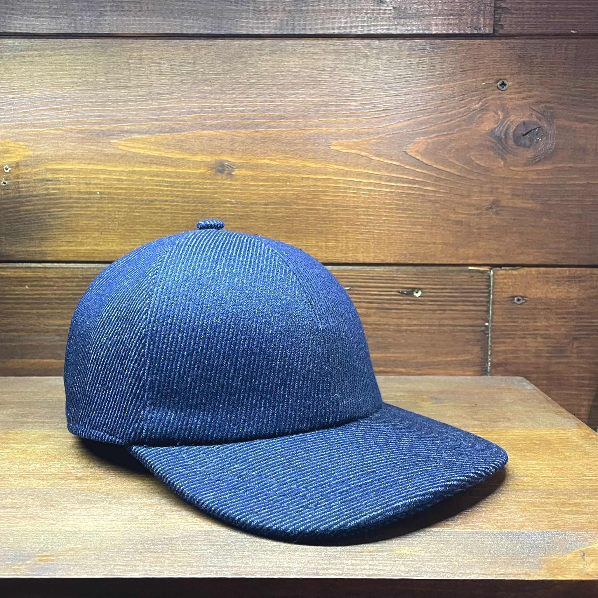 cappellificio-biellese-1935-berretto-da-baseball-in-lana-blu-navy-subalpino image 2