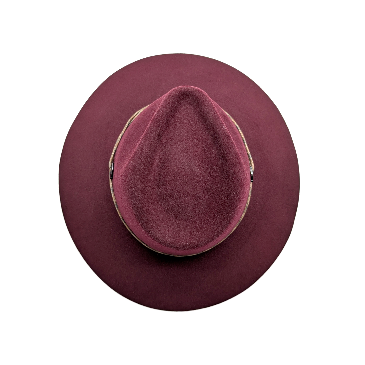 doria-1905-morgane-cappello-a-tesa-larga-in-feltro-di-lapin-rosso-negroamaro image 4